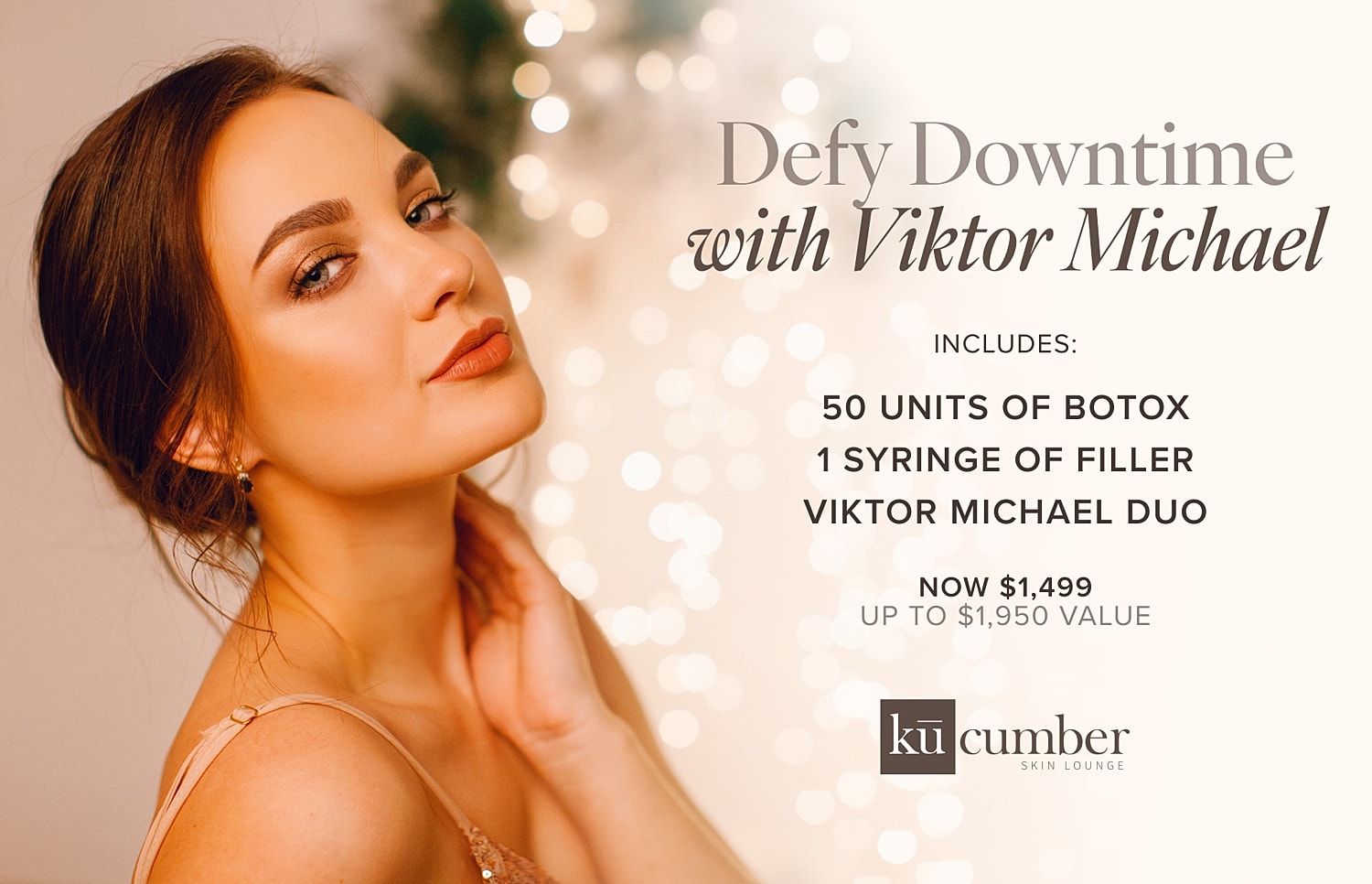 Promotion for Botox and filler treatments.