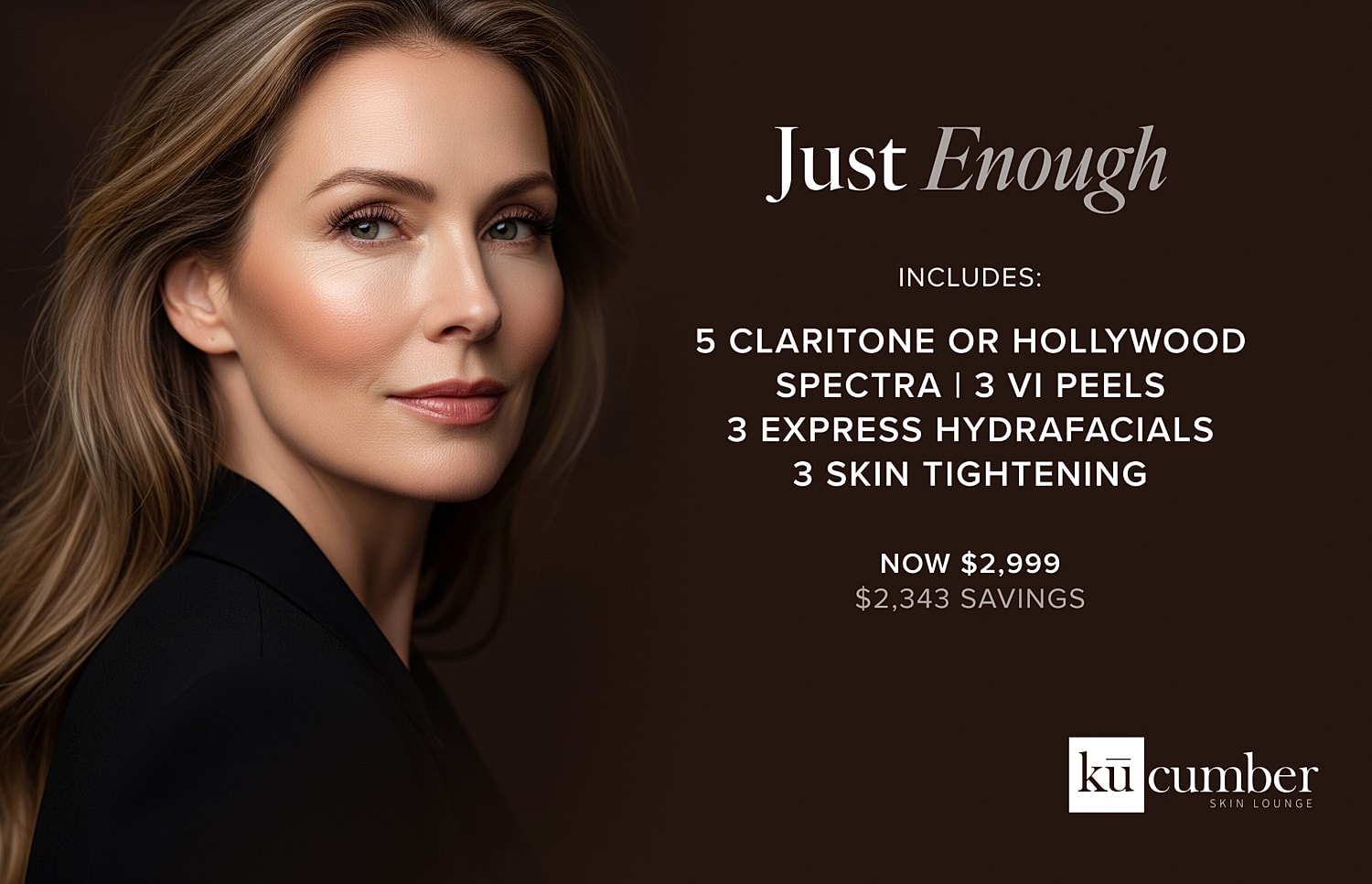 Promotional skin treatment package at Cucumber Skin Lounge.