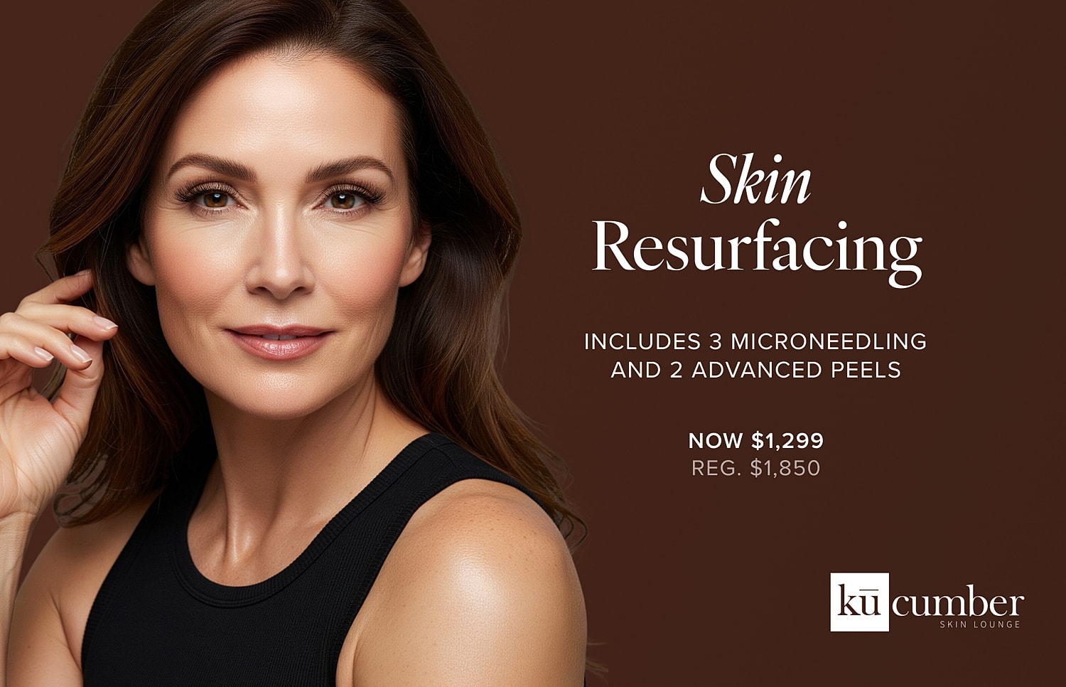 Skin resurfacing promotion with microneedling and peels